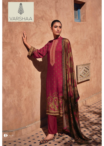 Muslin Varshaa Muslin Plazzo Style Suits Wholesale