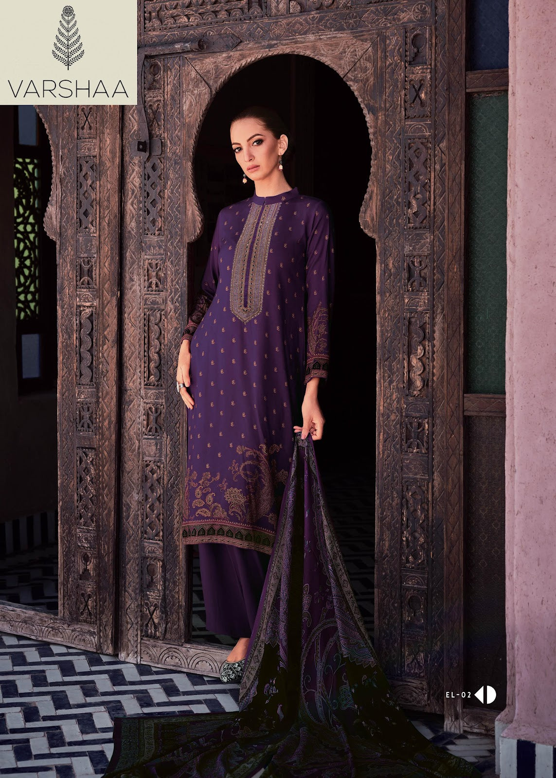 Muslin Varshaa Muslin Plazzo Style Suits Wholesale
