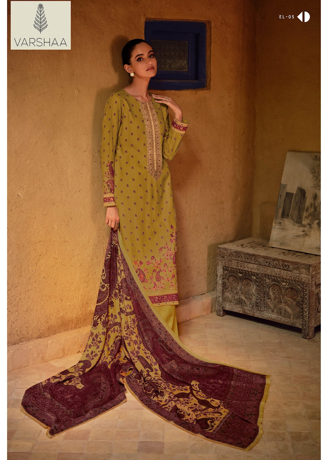 Muslin Varshaa Muslin Plazzo Style Suits Wholesale
