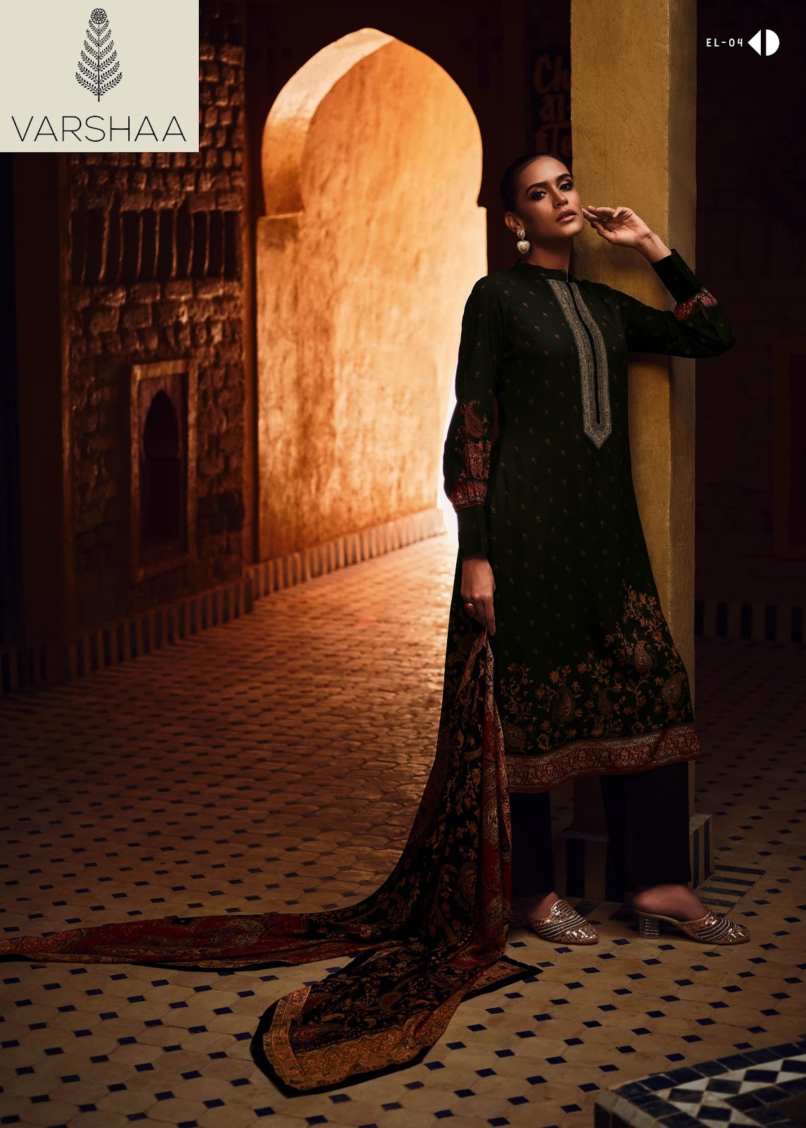 Muslin Varshaa Muslin Plazzo Style Suits Wholesale