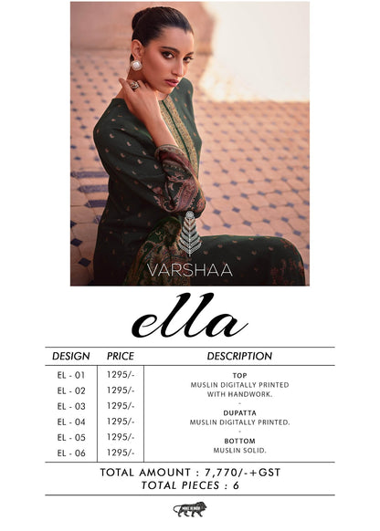 Muslin Varshaa Muslin Plazzo Style Suits Wholesale