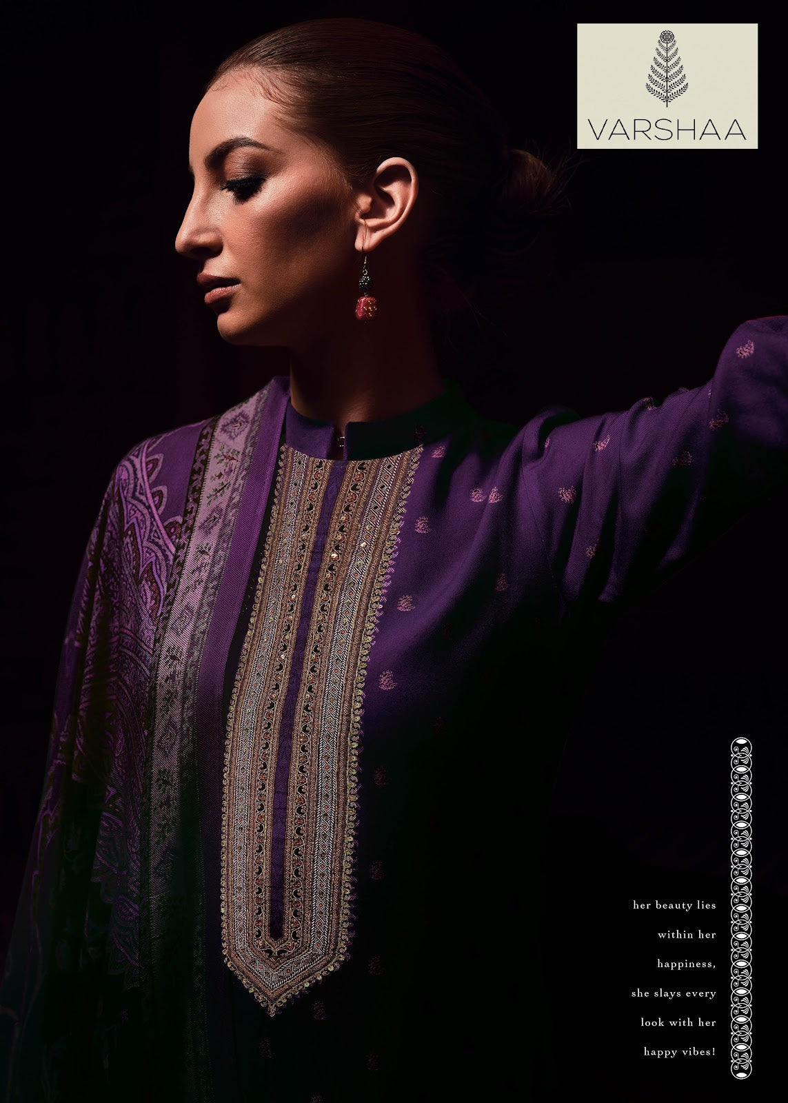 Muslin Varshaa Muslin Plazzo Style Suits Wholesale