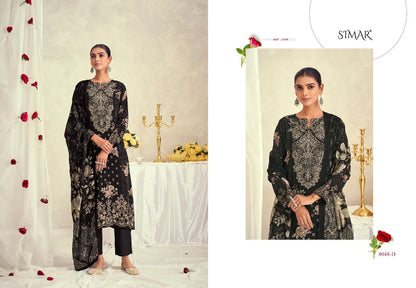 Musq Simar Natural Crape Pant Style Suits Manufacturer India