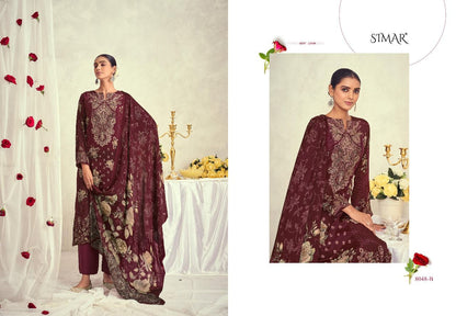 Musq Simar Natural Crape Pant Style Suits Manufacturer India