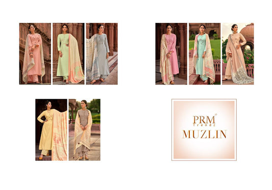 Muzlin Prm Trendz Pashmina Suits Manufacturer