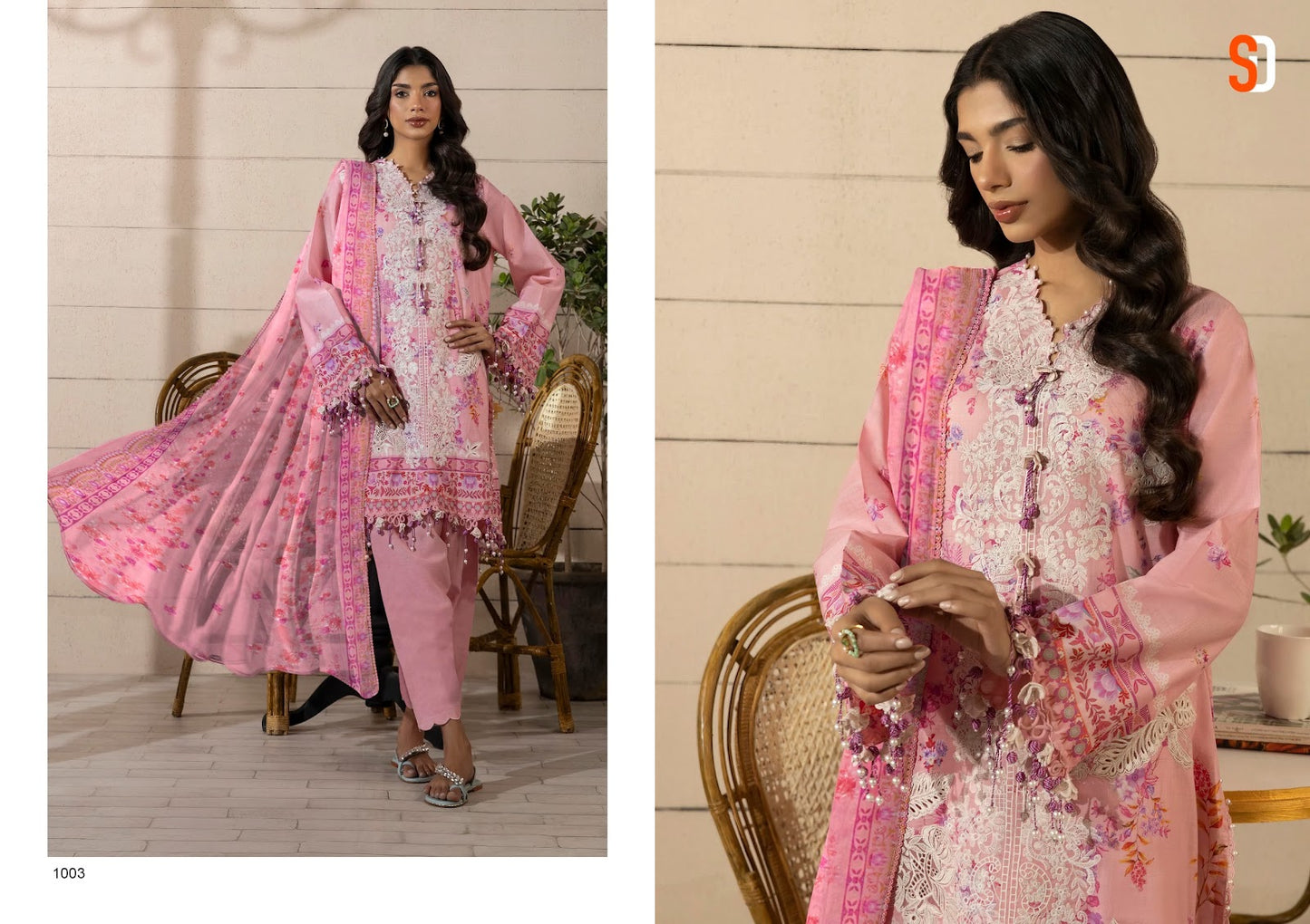 Muzlin Sana Safinaz Shraddha Designer Lawn Cotton Pakistani Patch Work Suits Supplier