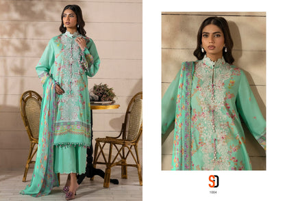 Muzlin Sana Safinaz Shraddha Designer Lawn Cotton Pakistani Patch Work Suits Supplier
