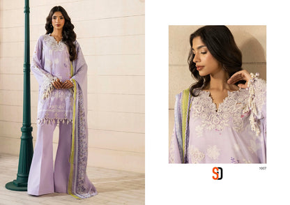 Muzlin Sana Safinaz Shraddha Designer Lawn Cotton Pakistani Patch Work Suits Supplier