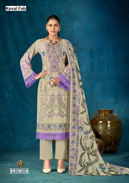 Muzlin Vol 1 Mizaj Keval Fab Soft Cotton Karachi Salwar Suits Wholesale Price