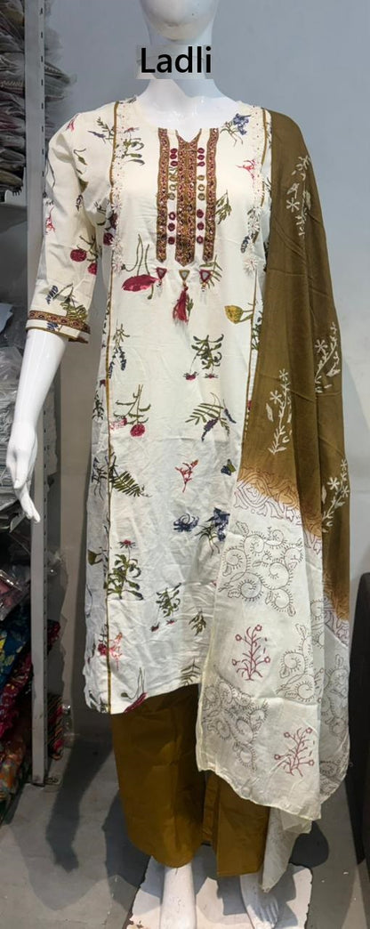 Mx 45 Ladli Dhabu Readymade Cotton Pant Suits Manufacturer Ahmedabad