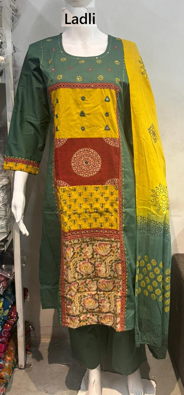 Mx 48 Ladli Dhabu Readymade Cotton Pant Suits Supplier Gujarat