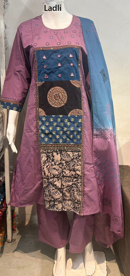 Mx 48 Ladli Dhabu Readymade Cotton Pant Suits Supplier Gujarat