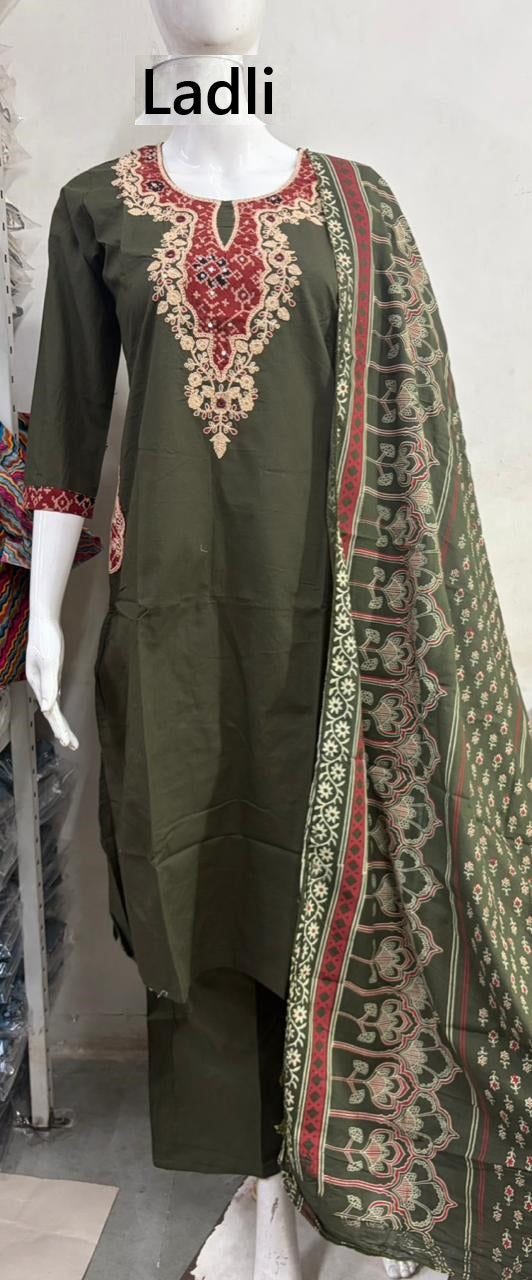Mx 51 Ladli Dhabu Readymade Cotton Pant Suits Supplier Ahmedabad
