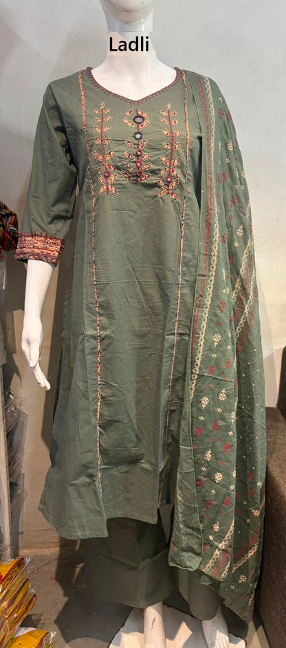 Mx 54 Ladli Dhabu Readymade Cotton Pant Suits Exporter