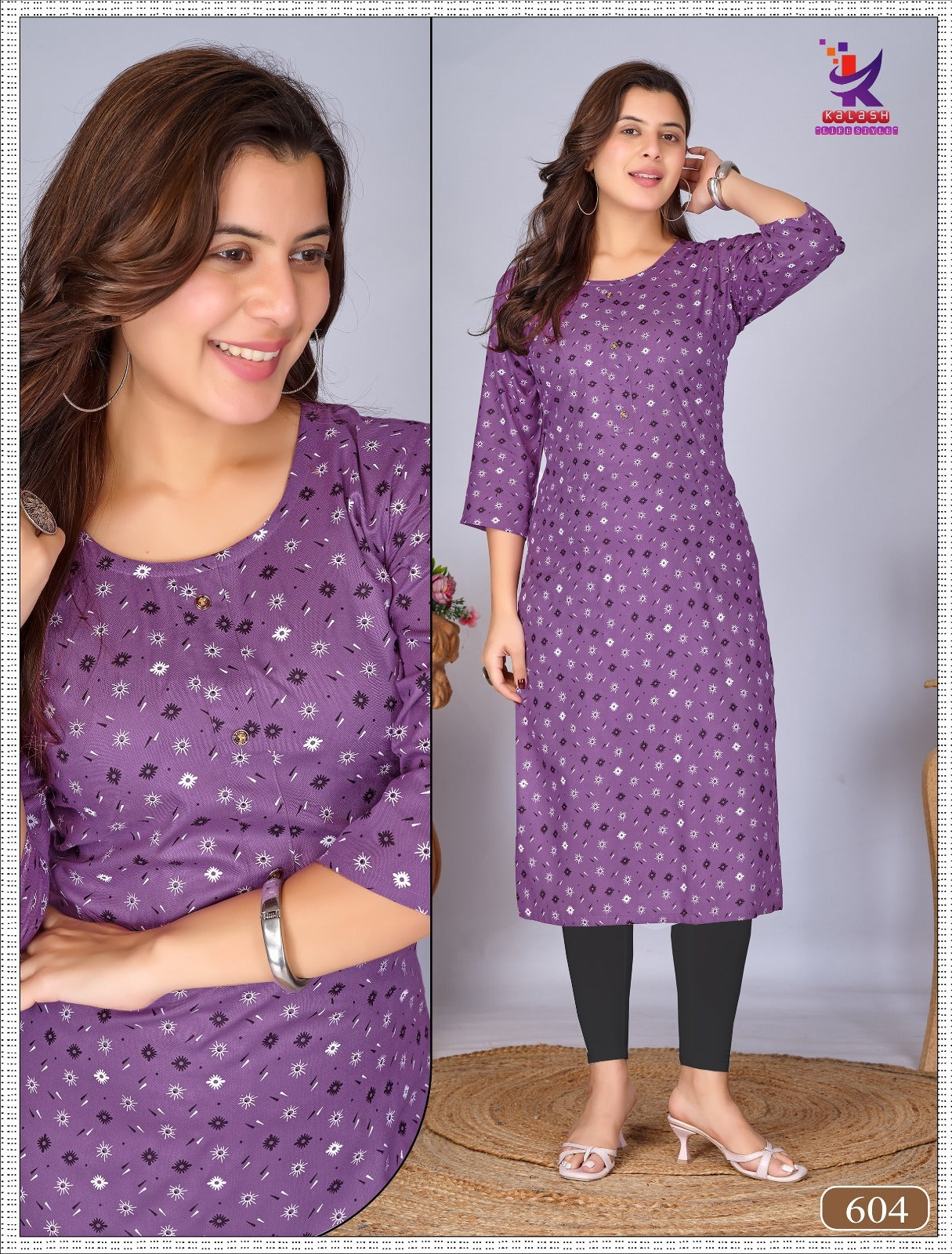 My Beauty Mlm Kalash Lifestyle Rayon 14Kg Long Straight Kurti Supplier