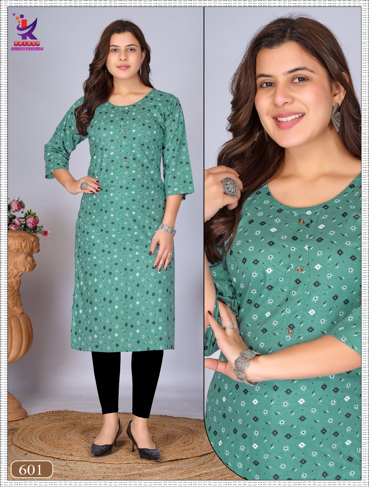 My Beauty Mlm Kalash Lifestyle Rayon 14Kg Long Straight Kurti Supplier