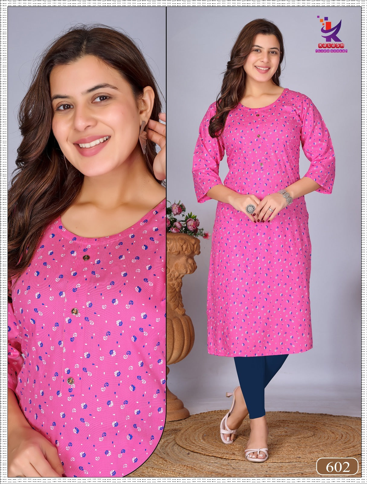 My Beauty Mlm Kalash Lifestyle Rayon 14Kg Long Straight Kurti Supplier