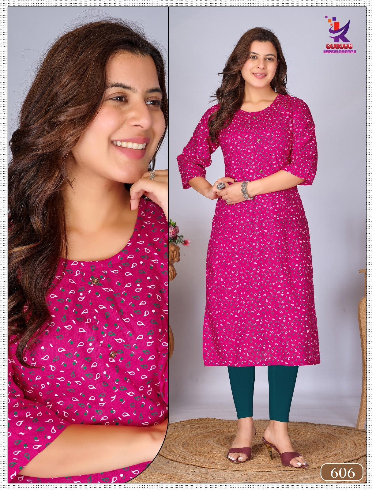 My Beauty Mlm Kalash Lifestyle Rayon 14Kg Long Straight Kurti Supplier