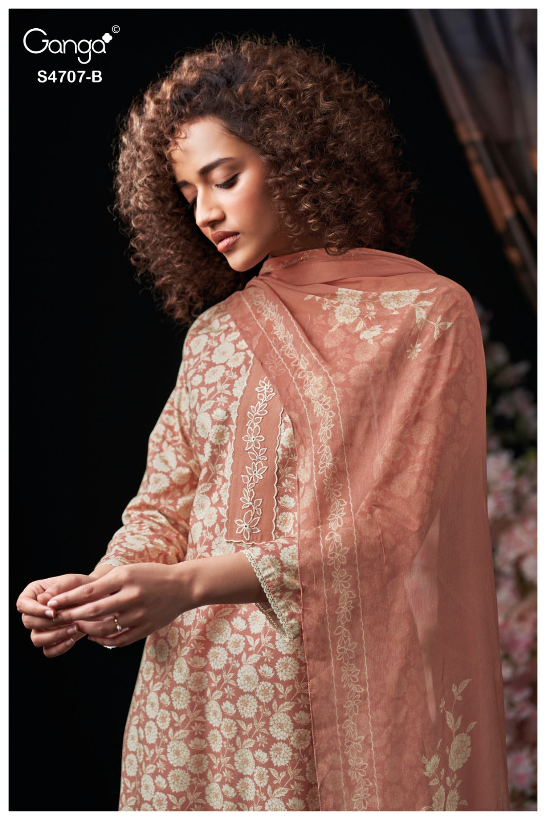 Myanshi 4707 Ganga Cotton Plazzo Style Suits Manufacturer India