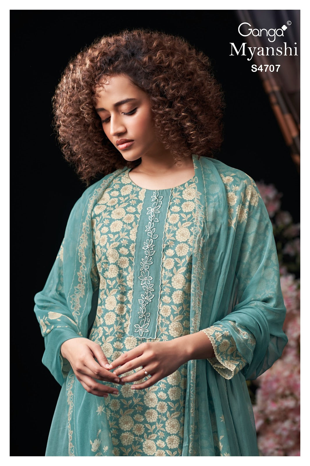 Myanshi 4707 Ganga Cotton Plazzo Style Suits Manufacturer India