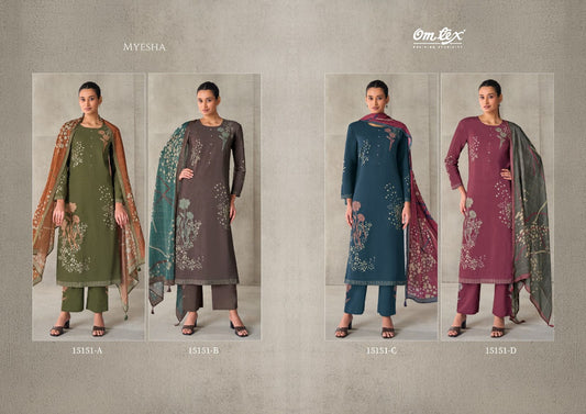 Myesha Omtex Cotton Pant Style Suits Manufacturer Ahmedabad