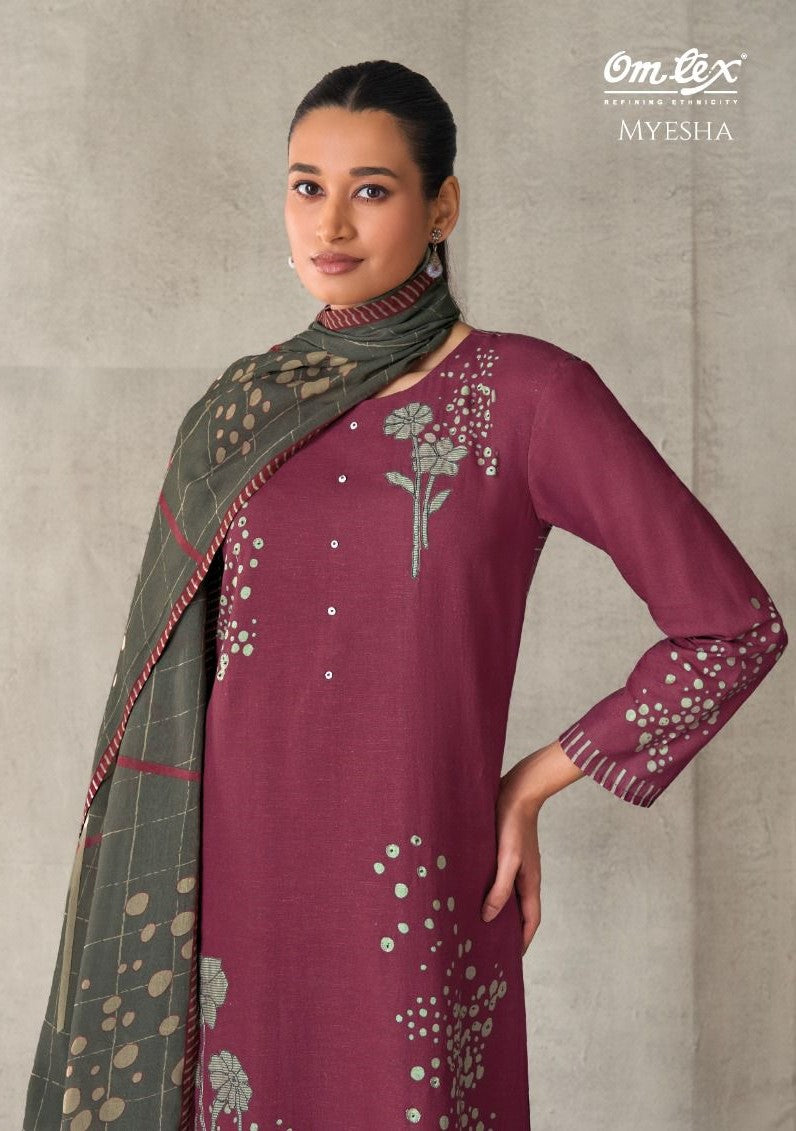 Myesha Omtex Cotton Pant Style Suits Manufacturer Ahmedabad