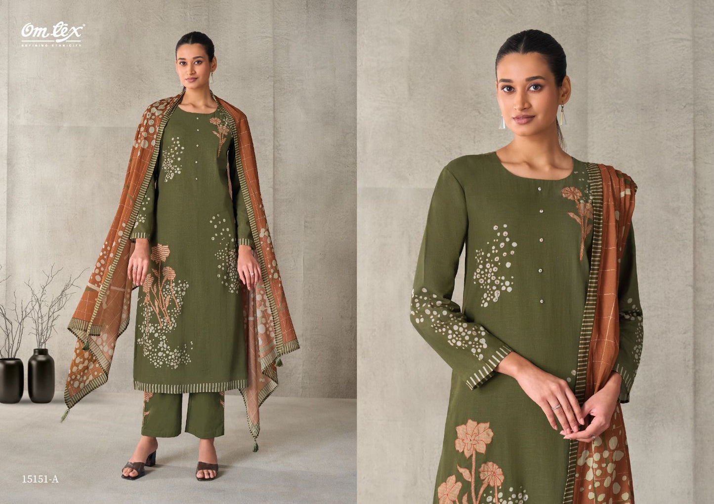 Myesha Omtex Cotton Pant Style Suits Manufacturer Ahmedabad