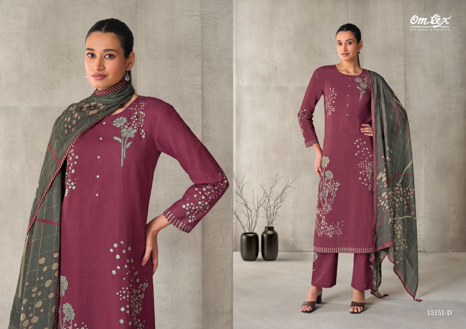 Myesha Omtex Cotton Pant Style Suits Manufacturer Ahmedabad