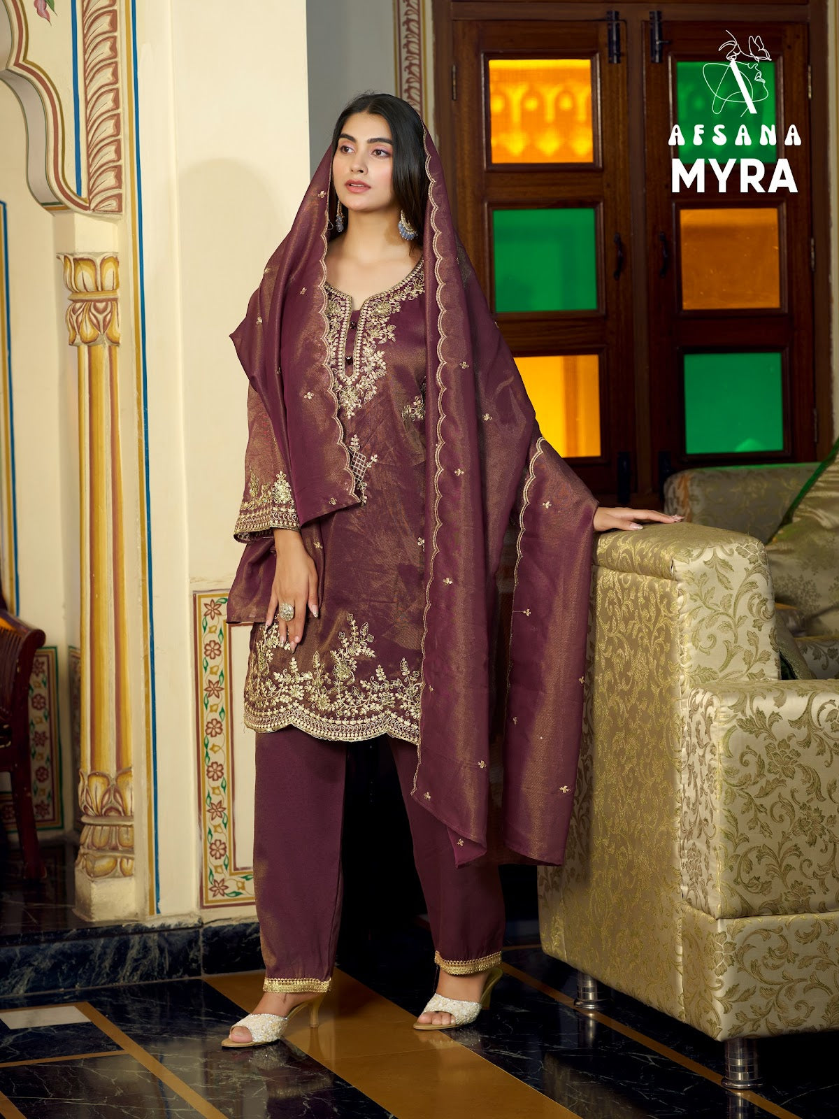 Myra Afsana Cosmos Pakistani Readymade Suits Wholesaler India