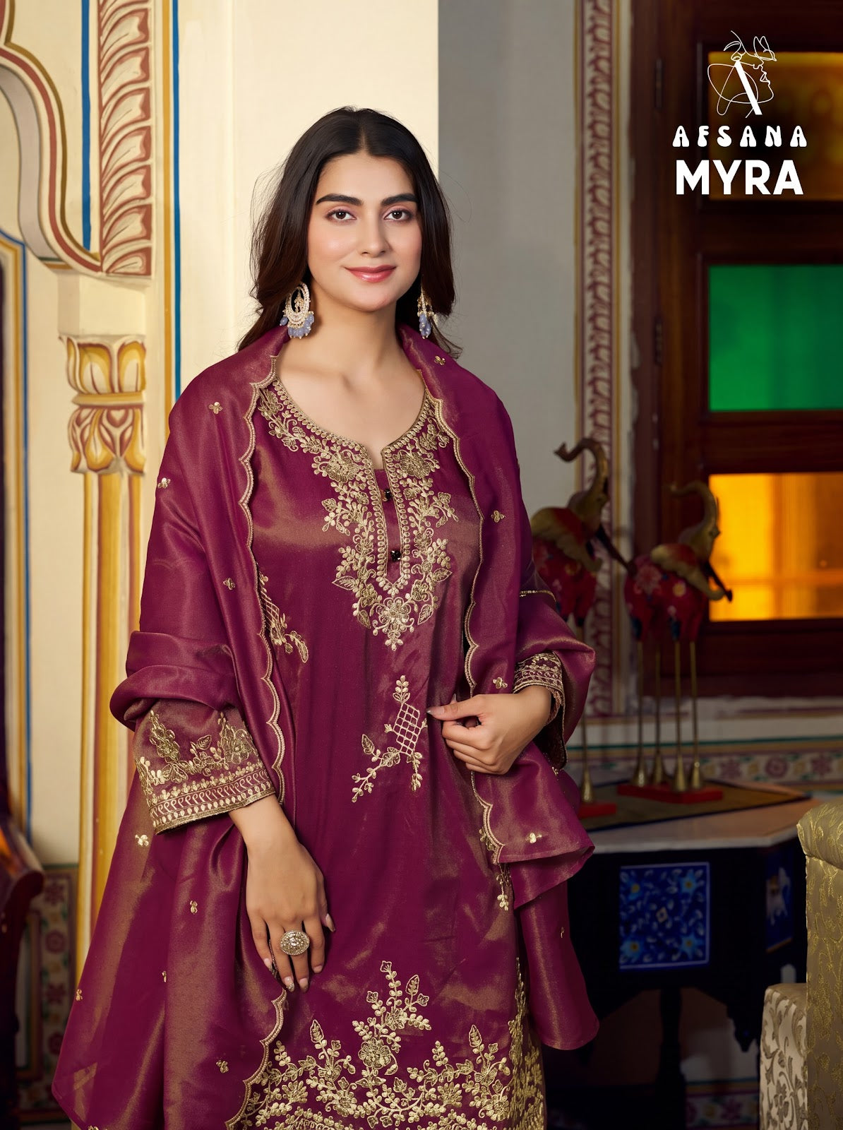 Myra Afsana Cosmos Pakistani Readymade Suits Wholesaler India
