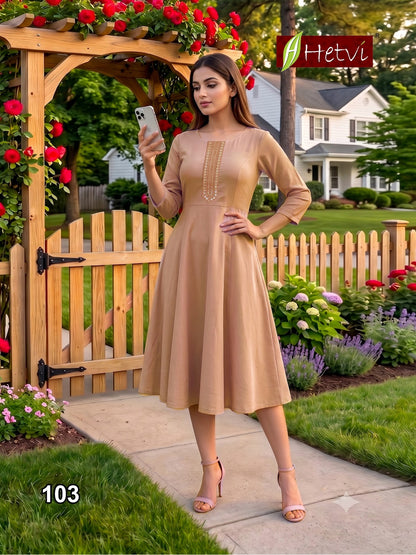 Myra Hetvi Silk Anarkali Kurtis Wholesale Price