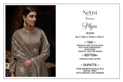 Myra Netra Cotton Pant Style Suits Wholesaler Ahmedabad