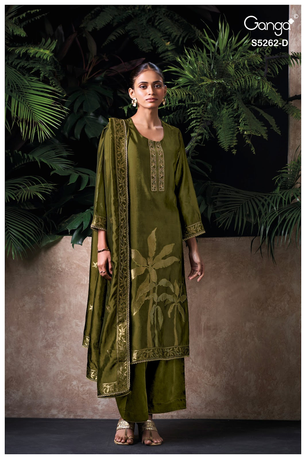 Myren S5262 Ganga Woven Silk Pant Style Suits Exporter Ahmedabad
