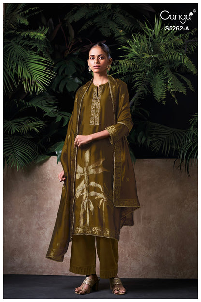 Myren S5262 Ganga Woven Silk Pant Style Suits Exporter Ahmedabad