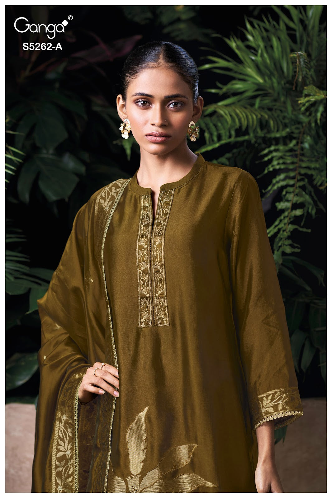 Myren S5262 Ganga Woven Silk Pant Style Suits Exporter Ahmedabad