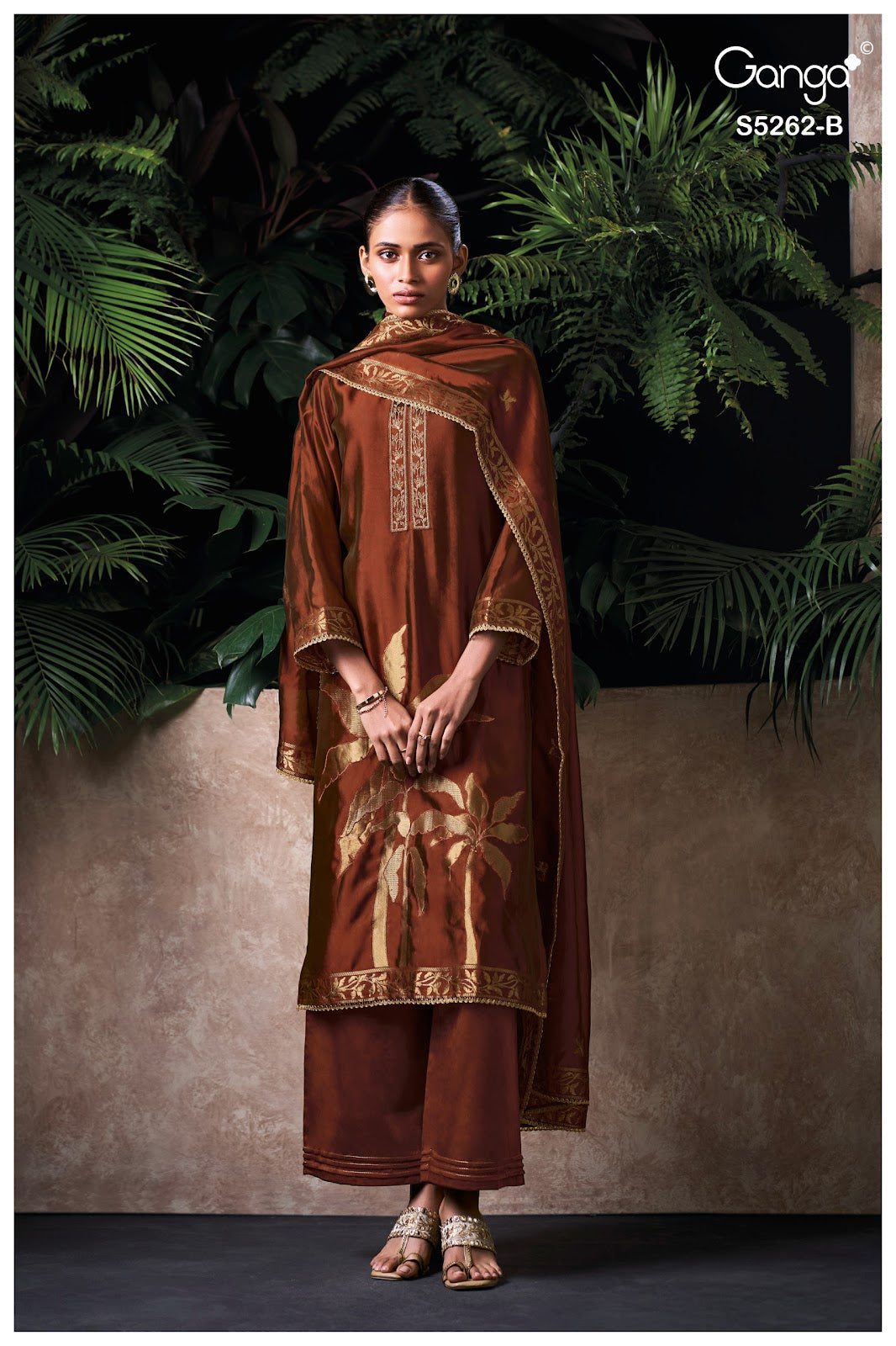 Myren S5262 Ganga Woven Silk Pant Style Suits Exporter Ahmedabad