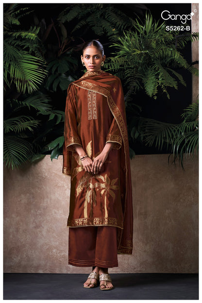 Myren S5262 Ganga Woven Silk Pant Style Suits Exporter Ahmedabad