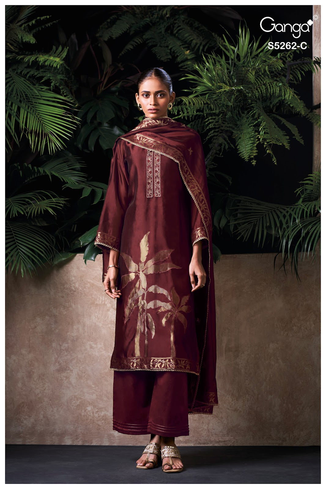 Myren S5262 Ganga Woven Silk Pant Style Suits Exporter Ahmedabad