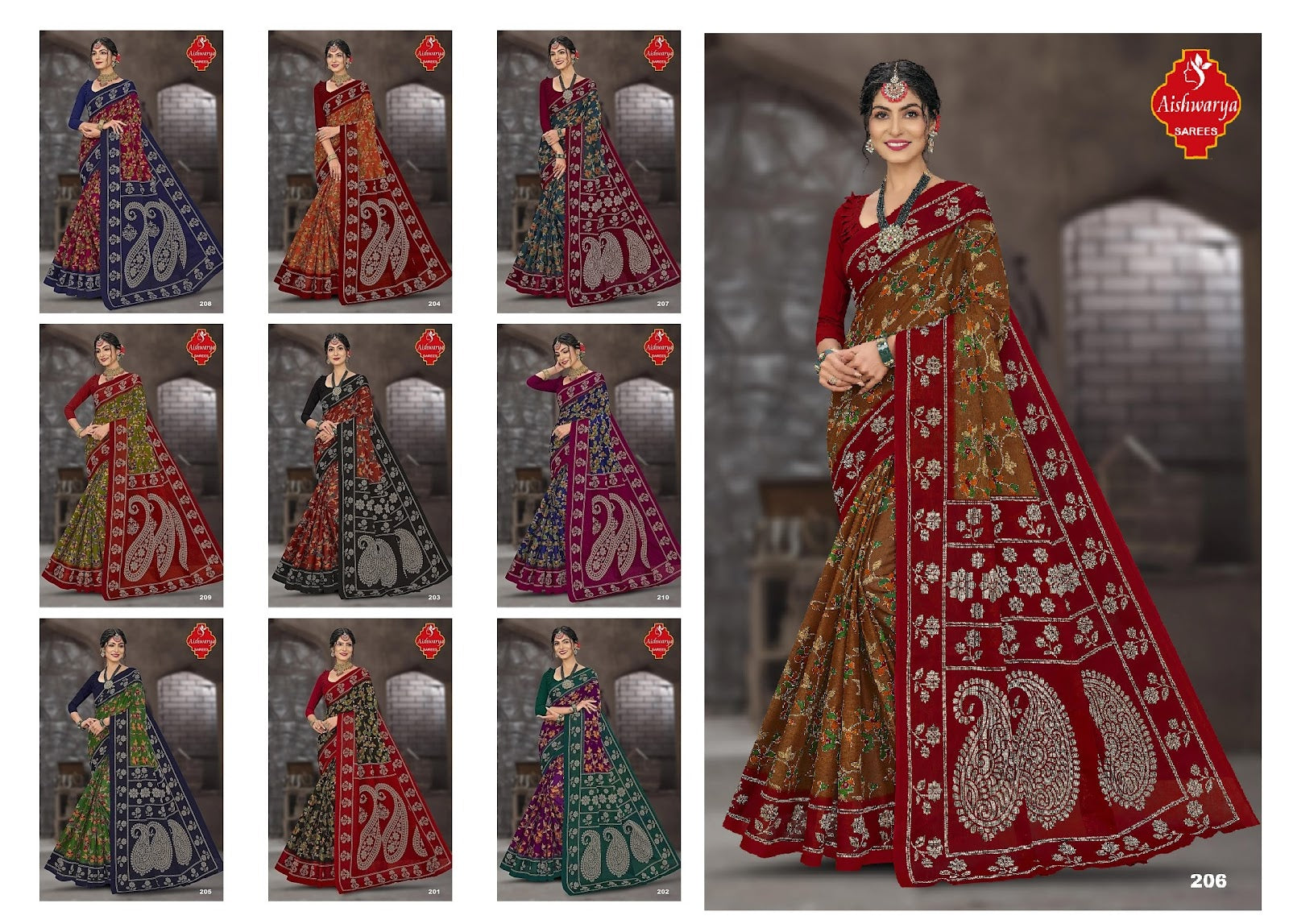 Mysore Masleen Vol 2 Aishwarya Cotton Sarees Supplier Gujarat
