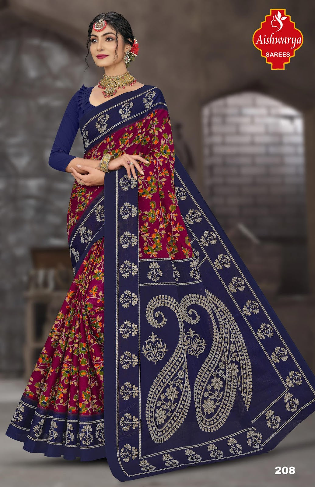 Mysore Masleen Vol 2 Aishwarya Cotton Sarees Supplier Gujarat