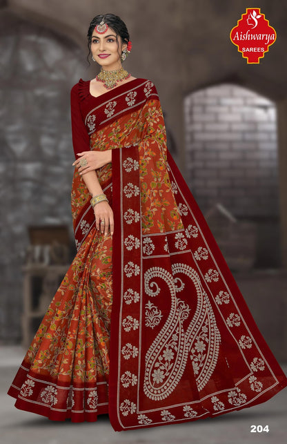 Mysore Masleen Vol 2 Aishwarya Cotton Sarees Supplier Gujarat