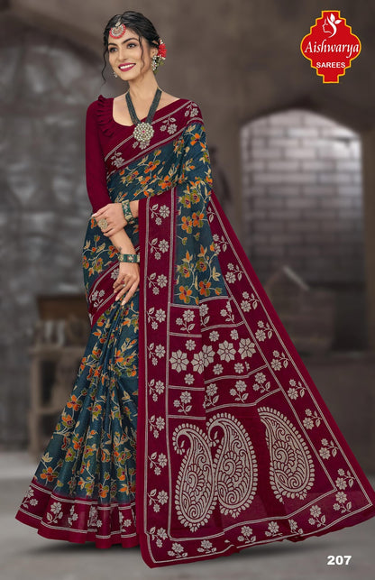 Mysore Masleen Vol 2 Aishwarya Cotton Sarees Supplier Gujarat