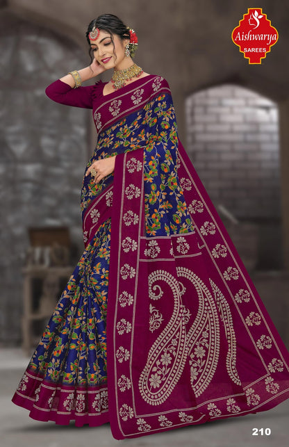 Mysore Masleen Vol 2 Aishwarya Cotton Sarees Supplier Gujarat