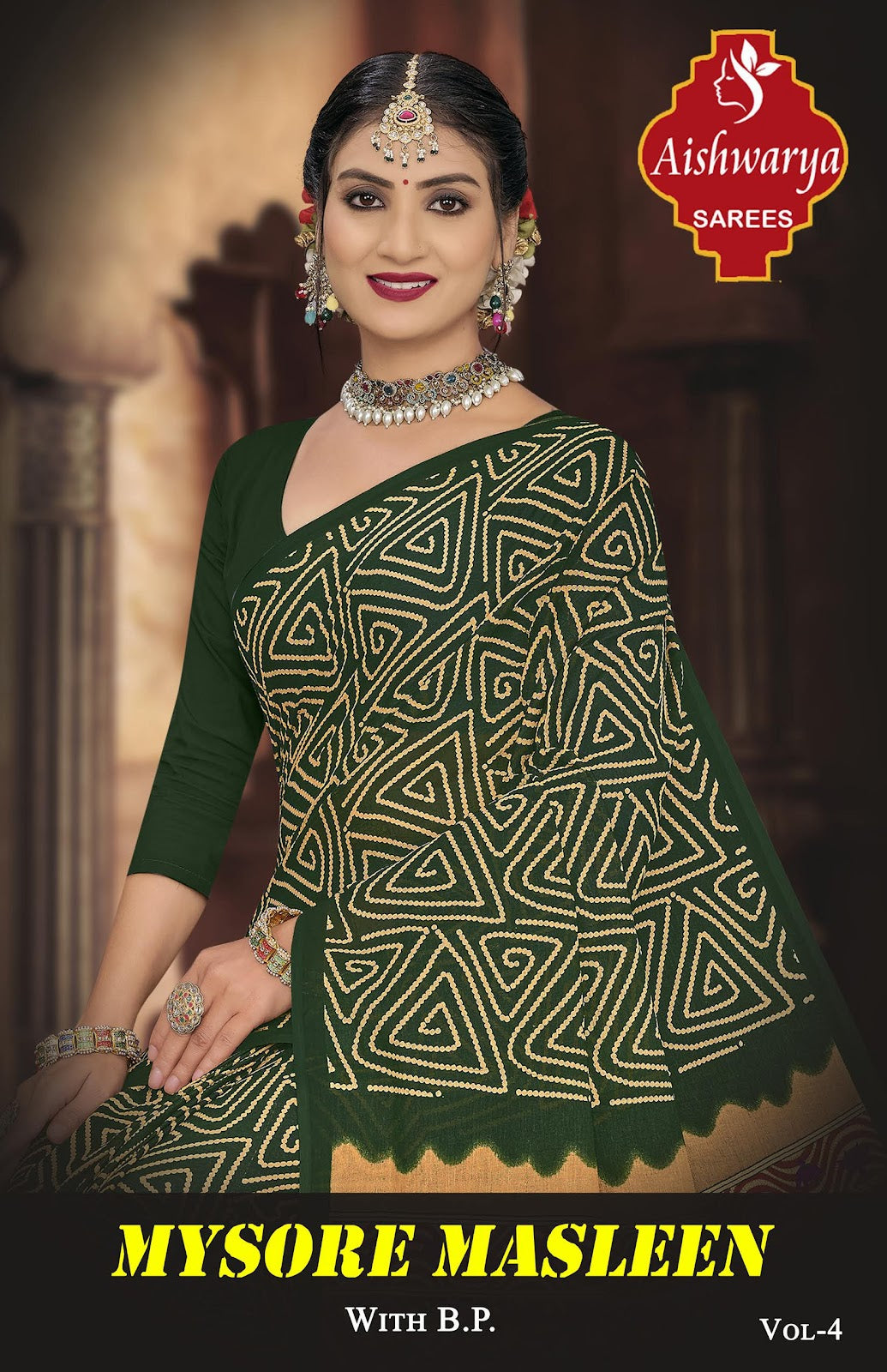 Mysore Masleen Vol 4 Aishwarya Cotton Sarees Supplier Ahmedabad