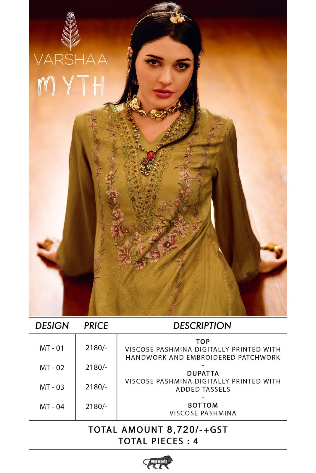 Myth Varshaa Pashmina Suits Wholesaler India