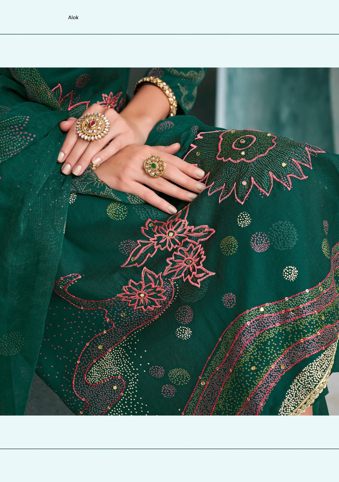 Mythilli Alok Zam Karachi Salwar Suits Wholesaler India