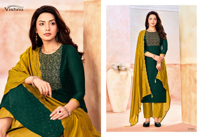 Naaira Vol 5 Vishnu Impex Vichitra Pant Style Suits Manufacturer Gujarat