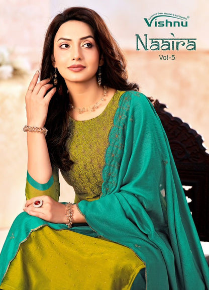 Naaira Vol 5 Vishnu Impex Vichitra Pant Style Suits Manufacturer Gujarat