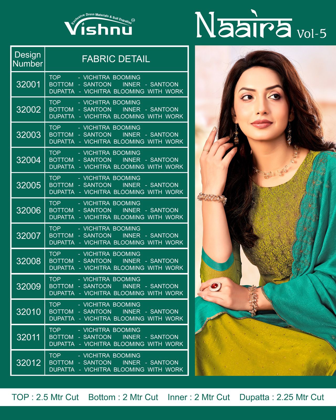 Naaira Vol 5 Vishnu Impex Vichitra Pant Style Suits Manufacturer Gujarat