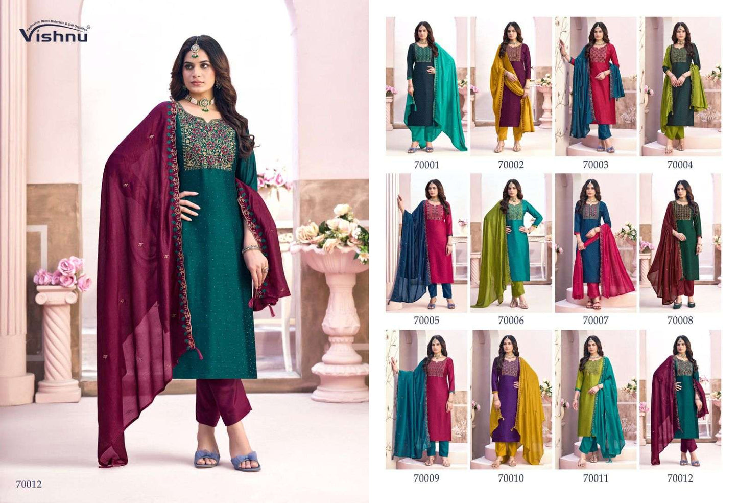 Naaira Vol 6 Vishnu Impex Vichitra Pant Style Suits Manufacturer